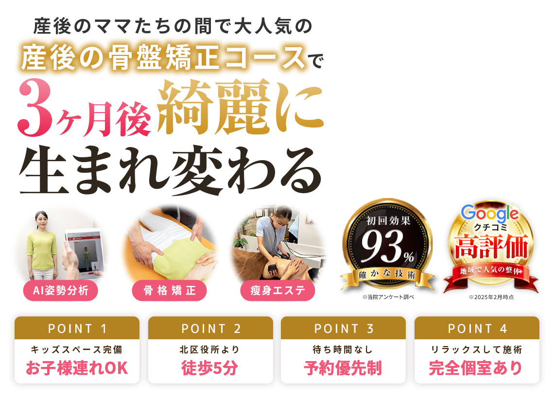 産後の骨盤矯正